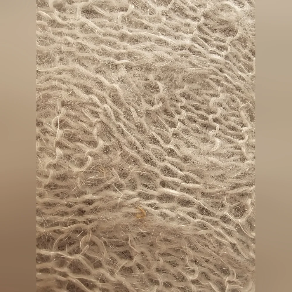 Vintage Orenburg Russian Lace Scarf - White Goat Down Pautinka Gossamer Stole
